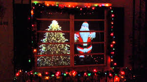 Christmas Window Santa A Video Projection Display