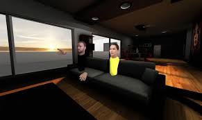 shared virtual living room for vr