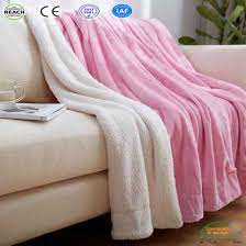 china decorative pink throw blankets