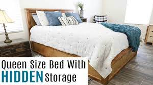 how to build a queen size storage bed