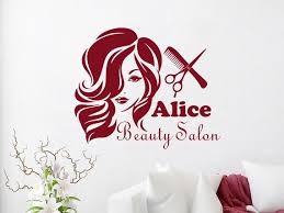 Beauty Hair Salon Wall Decals Custom