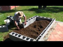Raised Bed Garden With Concrete Blocks