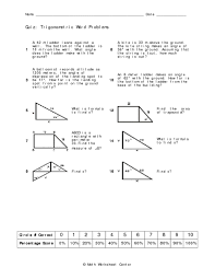 How far up will the ladder reach? 32 Trig Ratios Word Problems Worksheet Worksheet Resource Plans
