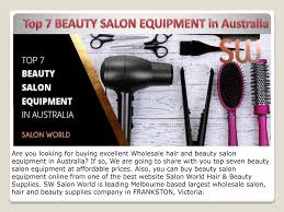ppt top 7 beauty salon equipment in