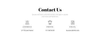 contact details html template