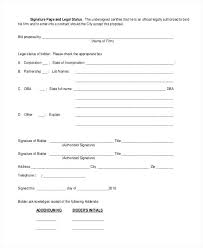 Painting Job Proposal Template Bid Form Contractor Free