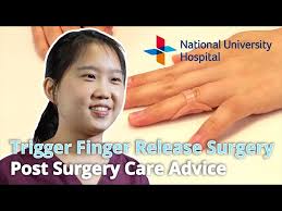 trigger finger release surgery post