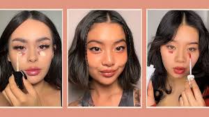 under eye blush trend on tiktok