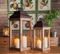 Wood Candle Lanterns Pottery Barn