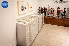 museum flat file cabinet