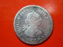 Antigua Moneda De 1/2 R. Carlos I I I . 1777 Mo. Fm. Plata. | Mercado Libre