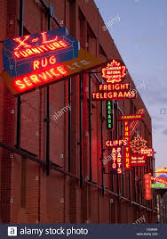 The Electric Neon Signs Of The Outdoor