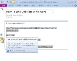 How To Link Ms Word 2010 To Onenote Use It For Writing Linked Notes