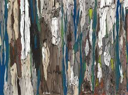Large Contemporary Abstract Tree Art