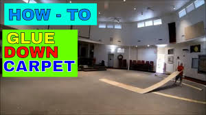 glue down carpet installation how to