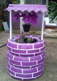 Diy Recycled Tires Wishing Well Home