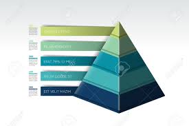 Pyramid Infographic Triangle Chart Scheme Diagram Template