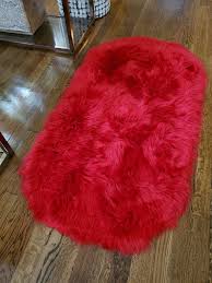 luxury faux fur sheepskin soft area rug