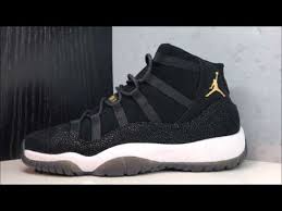 Inspired by the little black dress, it features a suede upper finished with premium stingray leather and metallic gold, perfect for her. Black And Gold 11s 2017 Air Jordan Cheap