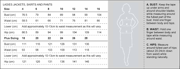 Sizing Guide Online Uniforms
