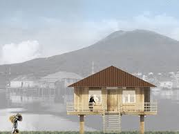 Safe House On Stilts For Tsunami E