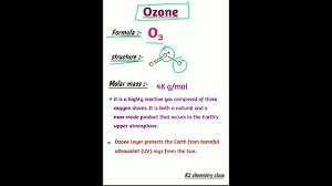 ozone formula o₃ molar m