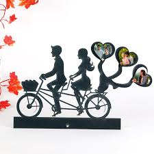 send couple photo bicycle gift