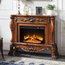 Dresden Fireplace Cherry By Acme