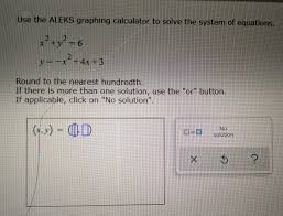 use the aleks graphing calculator to