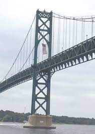 suspends flag on mount hope bridge