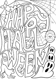 These alphabet coloring sheets will help little ones identify uppercase and lowercase versions of each letter. Happy Halloween Coloring Pages For Older Kids Coloring4free Coloring4free Com
