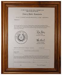 40 off texas notary certificate frames