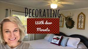 how to decorate with a deer mount in