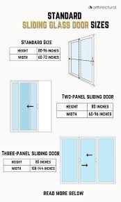 standard sliding gl door sizes