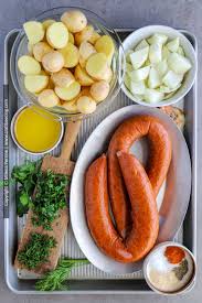polska kielbasa and potatoes dinner