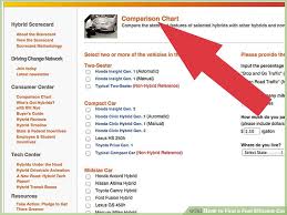 How To Find A Fuel Efficient Car 6 Steps With Pictures