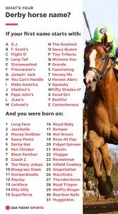 Your Kentucky Derby Horse Name In 2019 Derby Horse