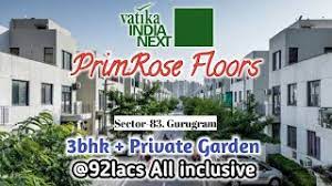 vatika primrose floors 3bhk ground