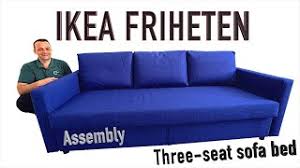 ikea friheten three seat sofa bed