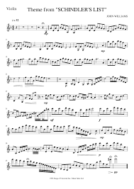 Schindler's list violin sheet music. Theme From Schindler S List Sheet Music For Piano Solo Musescore Com