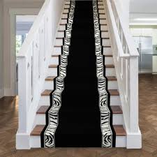 zebra border stair runner