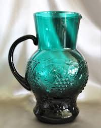 Water Pitcher With Grape Vines
