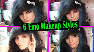 6 diffe emo scene makeup styles