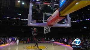 The arena is used for basketball and hockey games. Laker Fan Makes Basket From Half Court At Staples Center Wins 100 000 Video Abc7 Los Angeles