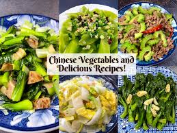 diffe types of chinese vegetables