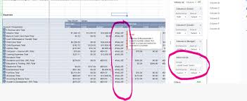 pivot table sum two preceding cells in