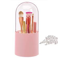 makeup brush holder storage box with