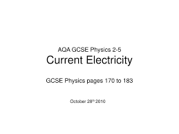 Ppt Aqa Gcse Physics 2 5 Cur