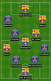 You may have to register before you can post: Combined Xi Barcelona Vs Paris Saint Germain Sports Mole