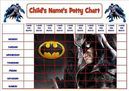 Batman Personalised Potty Toilet Reward Chart Stickers